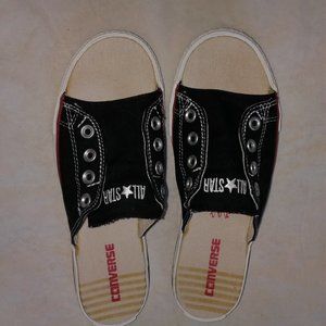 ALL+ STAR CONVERSE EYELET SNEAKER SLIDE SHOE, SIZE 8